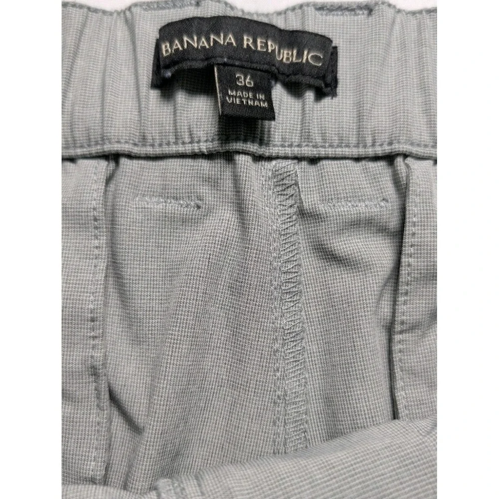 Banana Republic Shorts Men's 36 Gray Stretch Flat Front Casual Golf 9